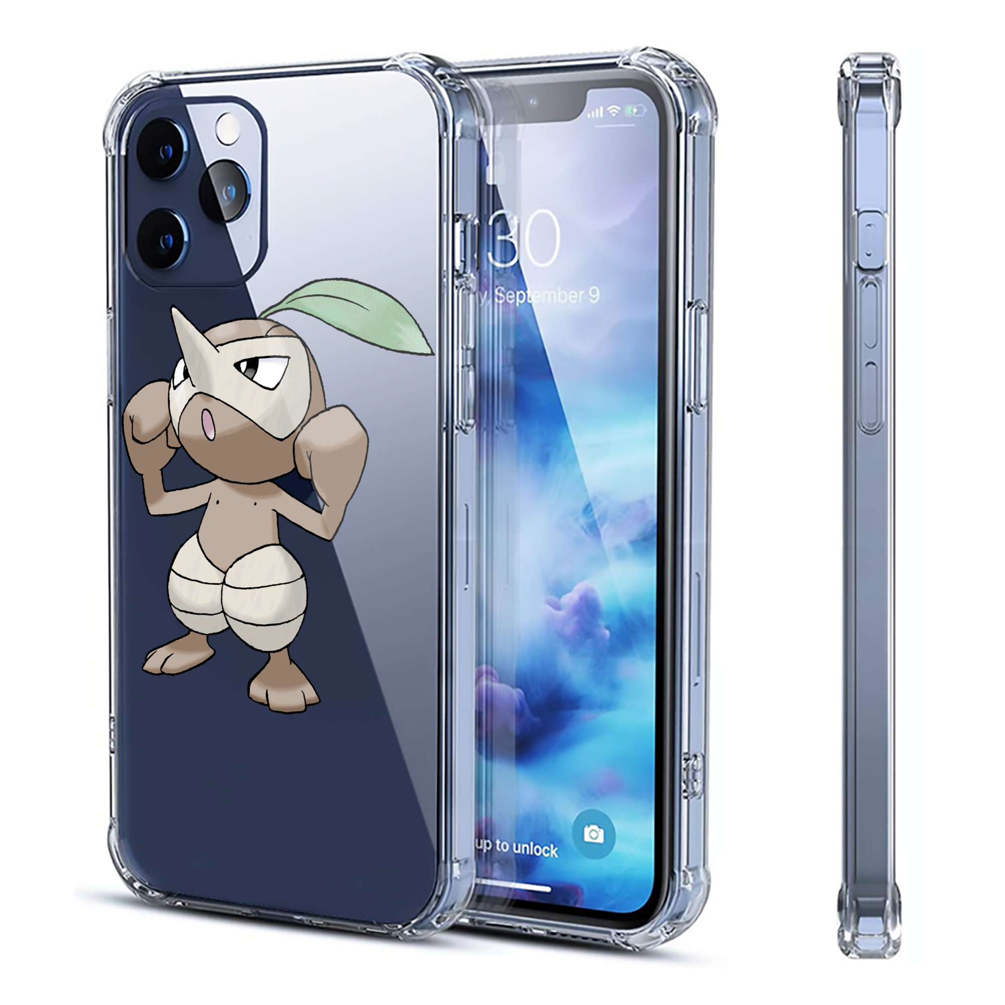 （画像用） ポケットモンスター Pokémon 【iPhone 12シリーズ対応】透明スマホケース（クリアソフトケース）